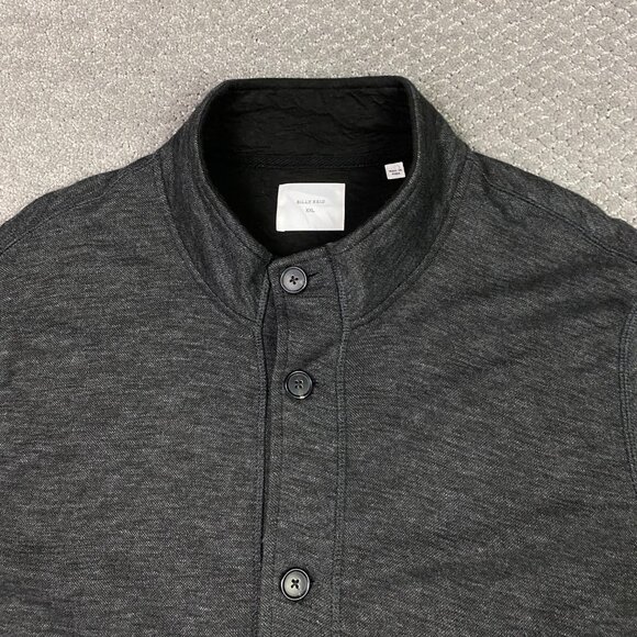 Billy Reid Slub Cotton Cardigan Jacket Men's XXL Gray Cotton Poly 2XL - Picture 2 of 12